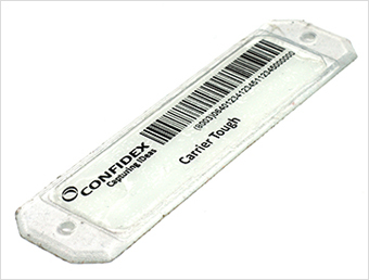 CONFIDEX, CARRIER TOUGH M4QT ENCODED + PRINTED, UHF G2, HARD TAG.